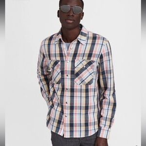 Rag & Bone Plaid Cotton Jack Shirt SZ L